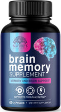 Brain Memory Supplement Pills - 3X Strength Nootropics for Concentration, Clarity & Focus Support - Brain Health Cognitive Vitamins with Bacopa, Phosphatidylserine & DMAE, Brain Booster - 60 Capsules - TrustMedUSA