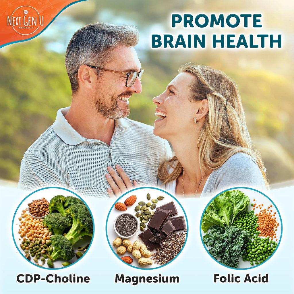 Brain Supplement - 120 Vegan Capsules - Dietary Nootropic May Help Memory, Cognitive Function & Focus - Formulation with Amino Acids, Polyphenols & B Vitamins - for Women, Men & Seniors - by NextGenU - TrustMedUSA