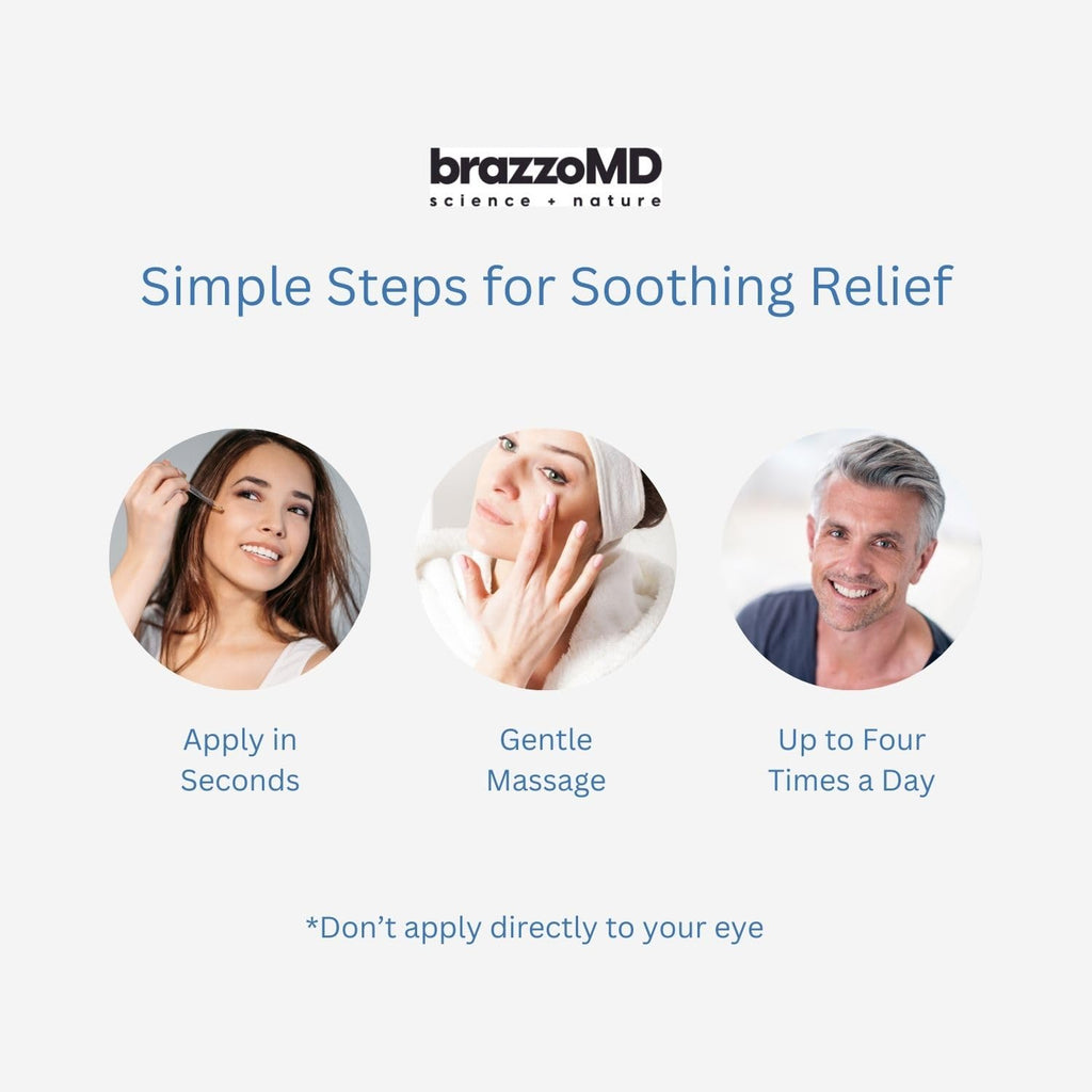 brazmedics brazzoMD Stye Relief - Physician-formulated - Assists Chalazions, Made with Arnica & Calendula 1.0 Fl Oz. - TrustMedUSA