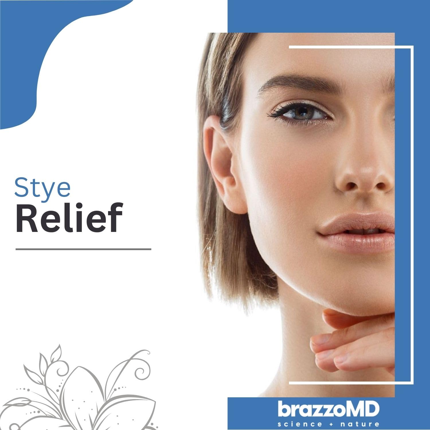 brazmedics brazzoMD Stye Relief - Physician-formulated - Assists Chalazions, Made with Arnica & Calendula 1.0 Fl Oz. - TrustMedUSA