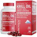 Bronson Antarctic Krill Oil 1000 mg with Omega-3s EPA, DHA, Astaxanthin and Phospholipid - TrustMedUSA