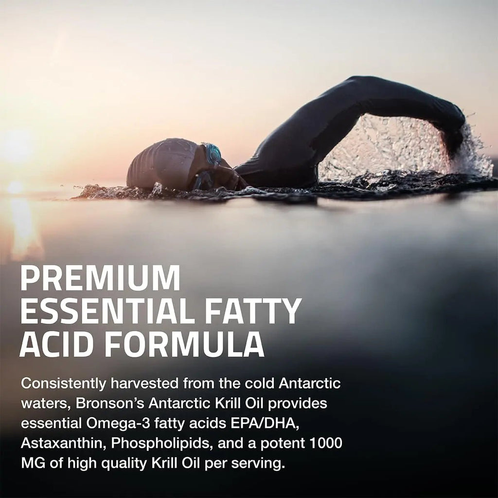 Bronson Antarctic Krill Oil 1000 mg with Omega-3s EPA, DHA, Astaxanthin and Phospholipids 120 Softgels - TrustMedUSA