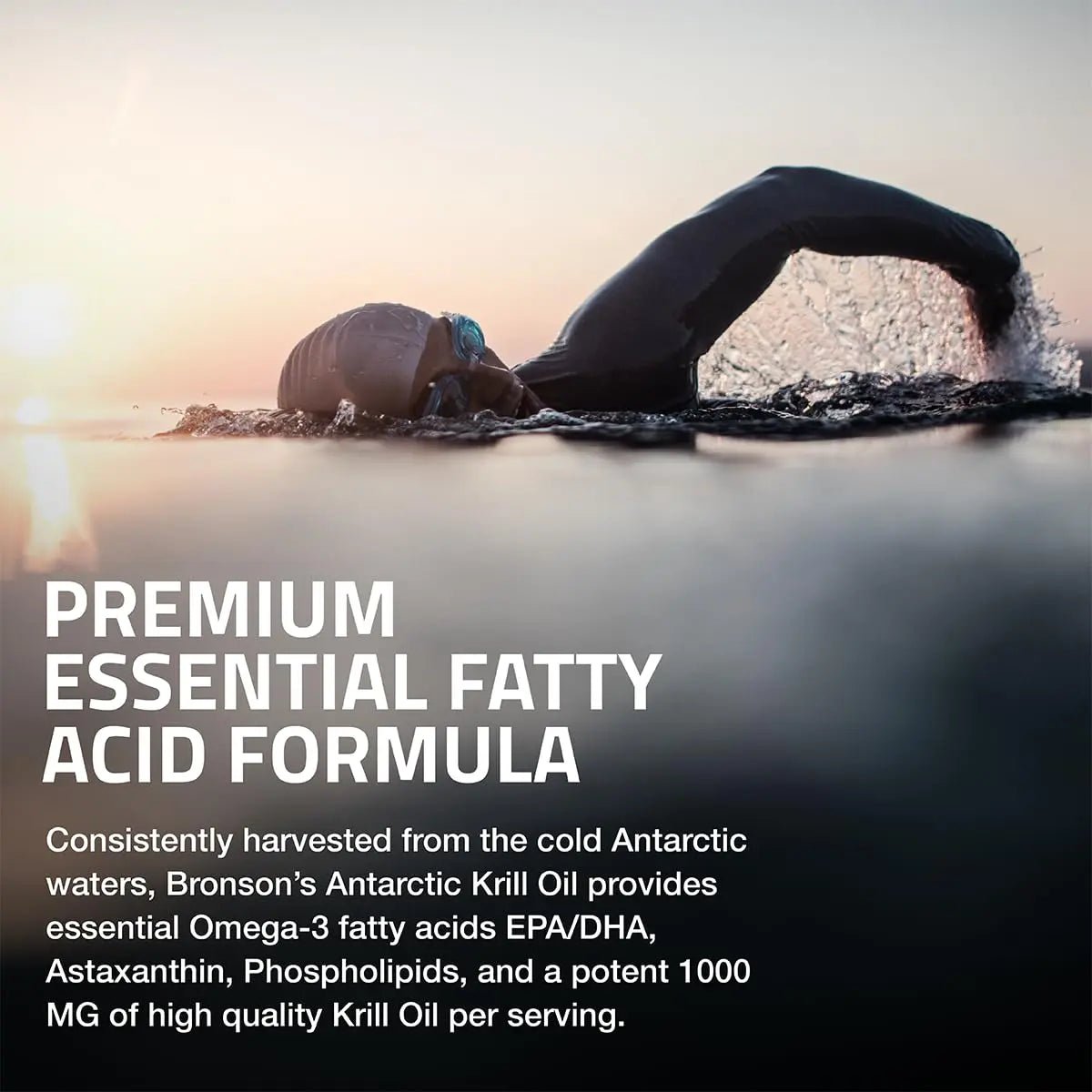 Bronson Antarctic Krill Oil 1000 mg with Omega-3s EPA, DHA, Astaxanthin and Phospholipids 120 Softgels - TrustMedUSA