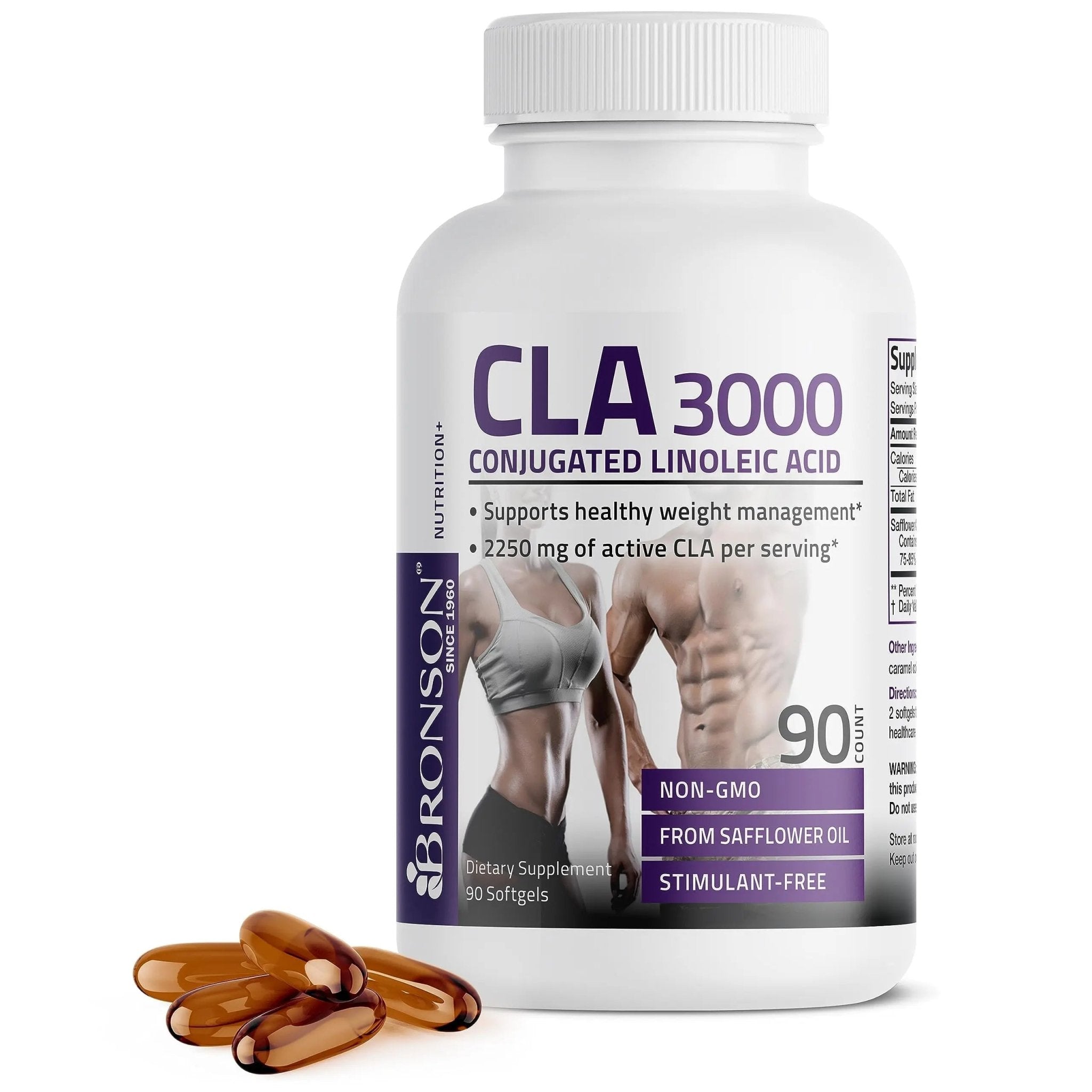 Bronson CLA 3000 Extra High Potency Supports Healthy Weight Managem - TrustMedUSA