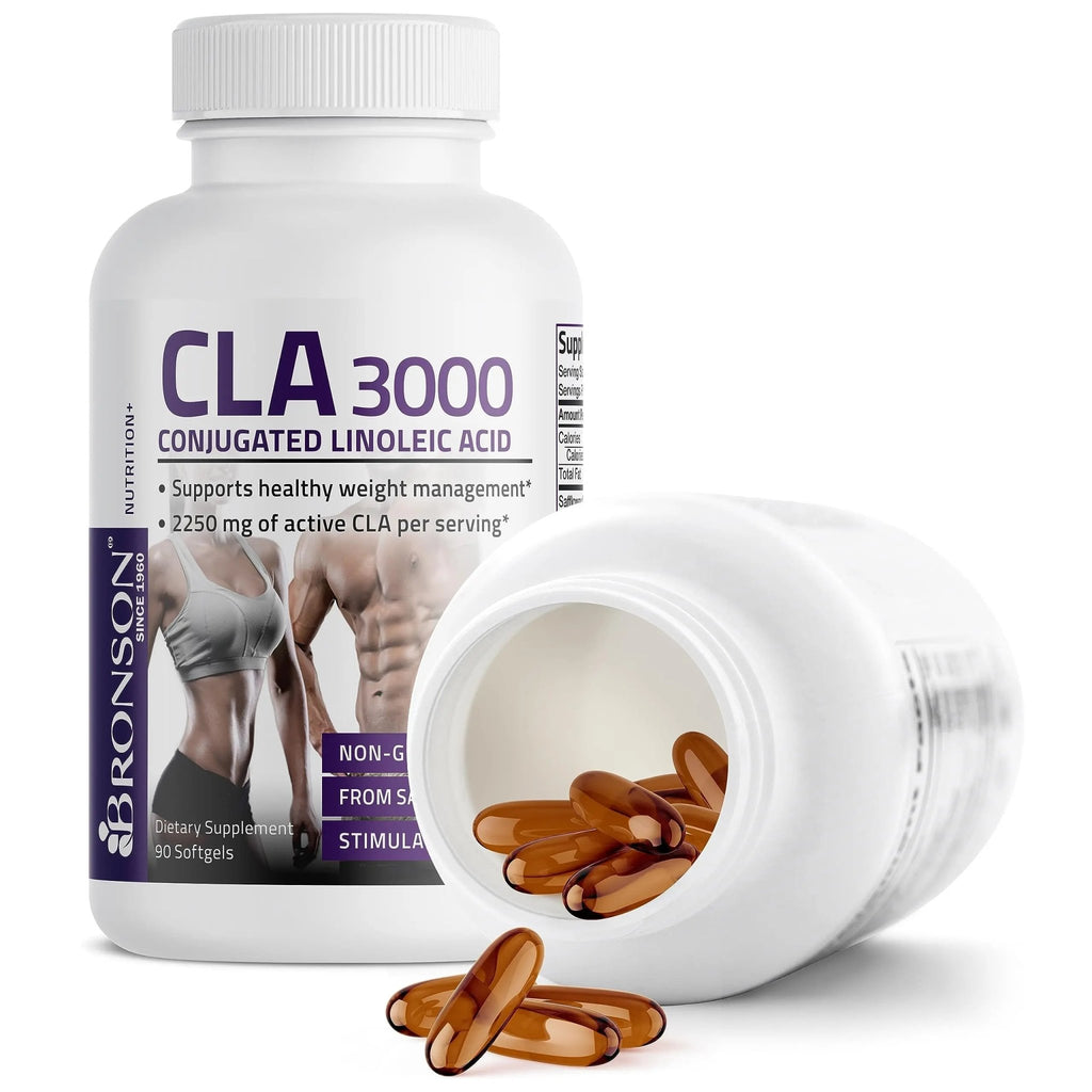 Bronson CLA 3000 Extra High Potency Supports Healthy Weight Managem - TrustMedUSA