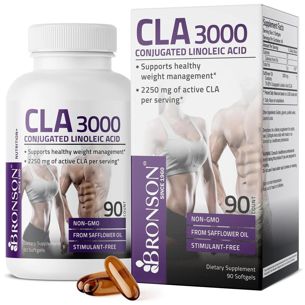 Bronson CLA 3000 Extra High Potency Supports Healthy Weight Managem - TrustMedUSA