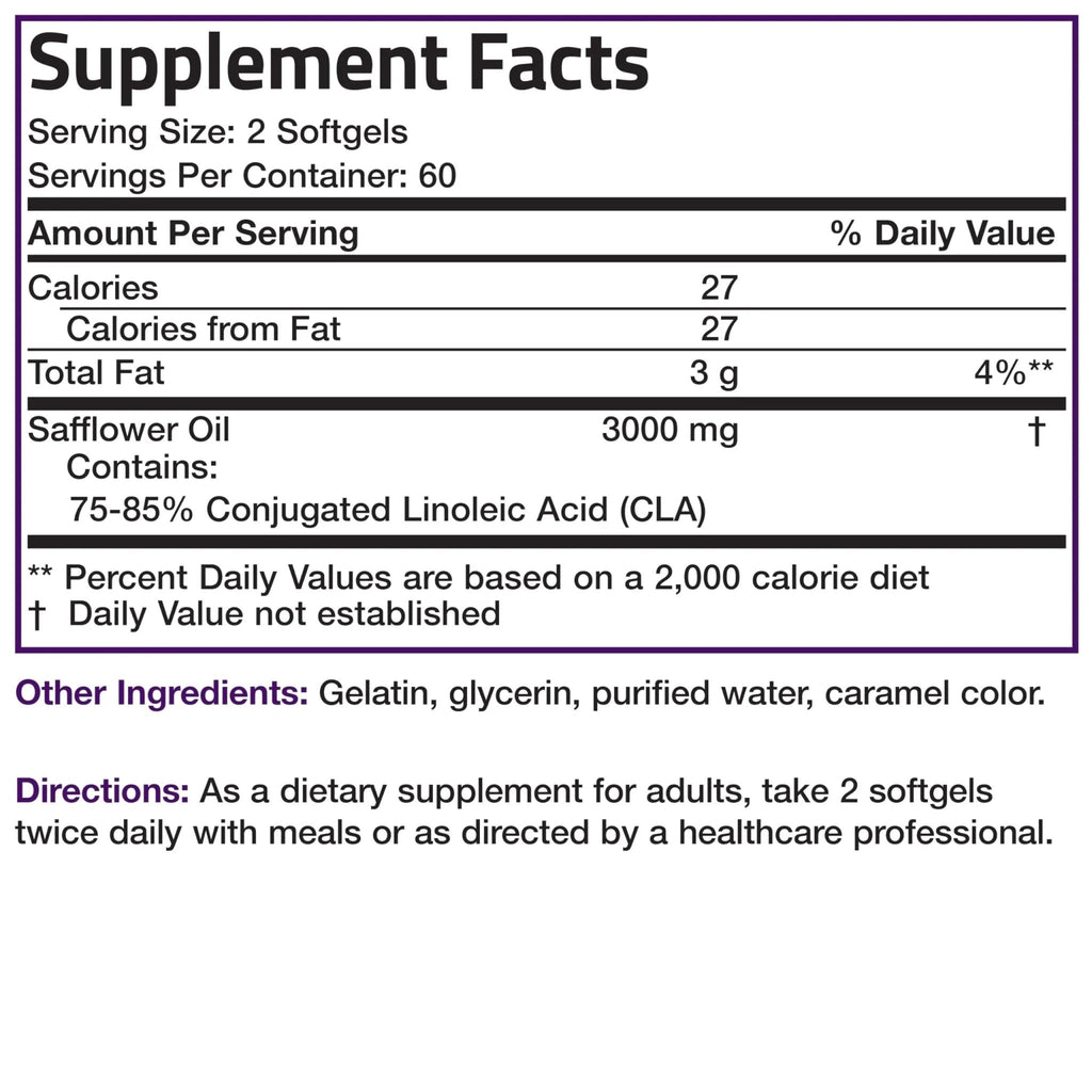 Bronson CLA 3000 Extra High Potency Supports Healthy Weight Management Lean Muscle Mass Non-Stimulating - TrustMedUSA