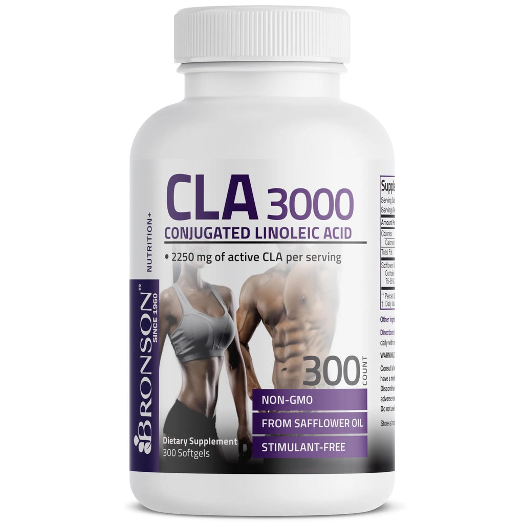 Bronson CLA 3000 Extra High Potency Supports Healthy Weight Management Lean Muscle Mass Non-Stimulating - TrustMedUSA