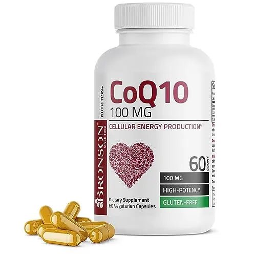 Bronson CoQ10 100 MG High Potency Cellular Energy Production, 60 Vegetarian Capsules - TrustMedUSA