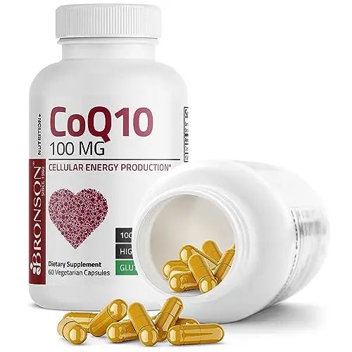 Bronson CoQ10 100 MG High Potency Cellular Energy Production, 60 Vegetarian Capsules - TrustMedUSA