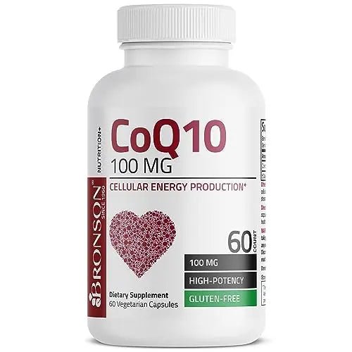 Bronson CoQ10 100 MG High Potency Cellular Energy Production, 60 Vegetarian Capsules - TrustMedUSA