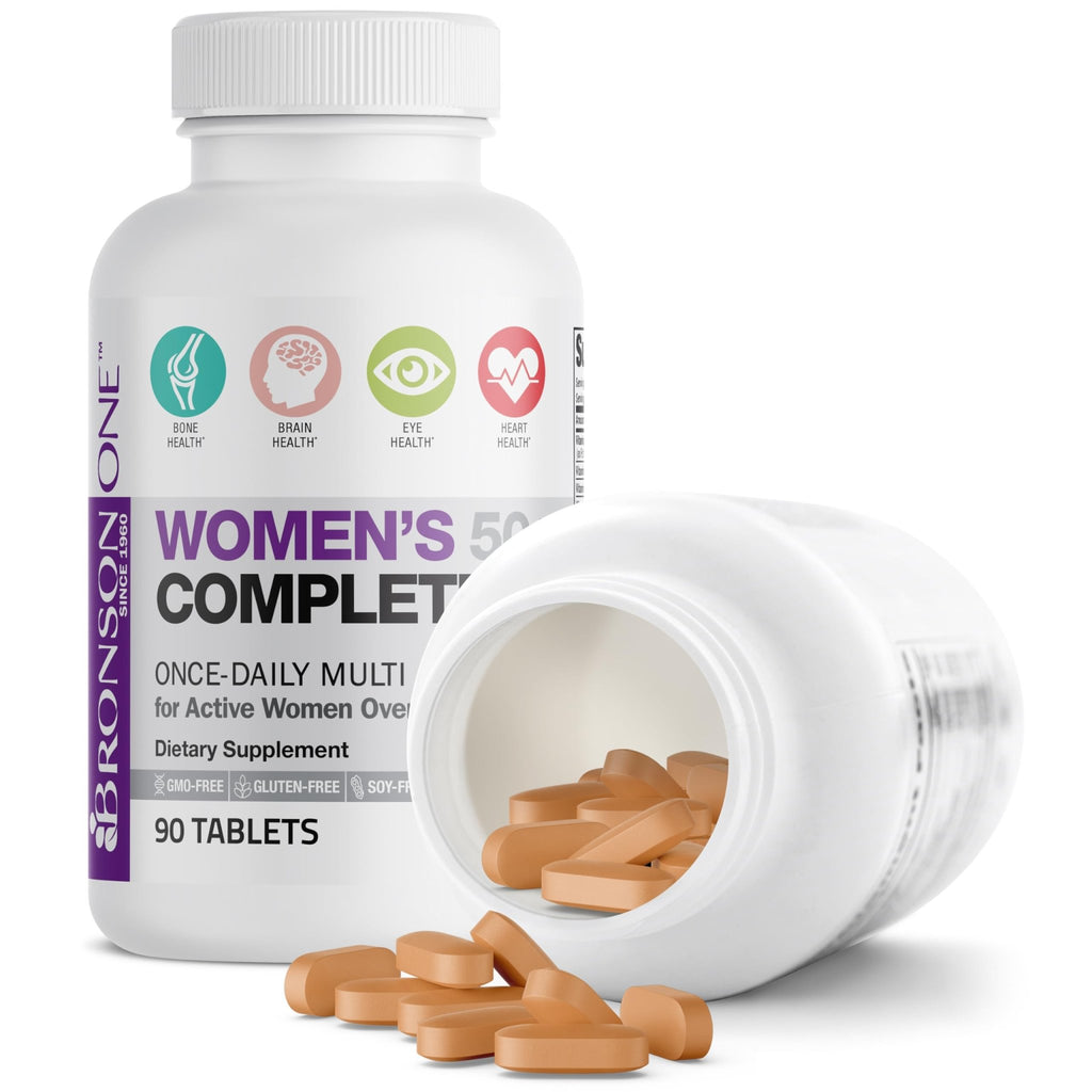 Bronson ONE Daily Women’s 50+ Complete Multivitamin Multimineral, 90 Tablets - TrustMedUSA
