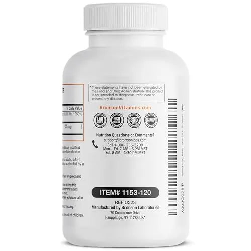 Bronson Vitamin K2 (MK7) with D3 Extra Strength Supplement Bone and Heart Health Non - TrustMedUSA