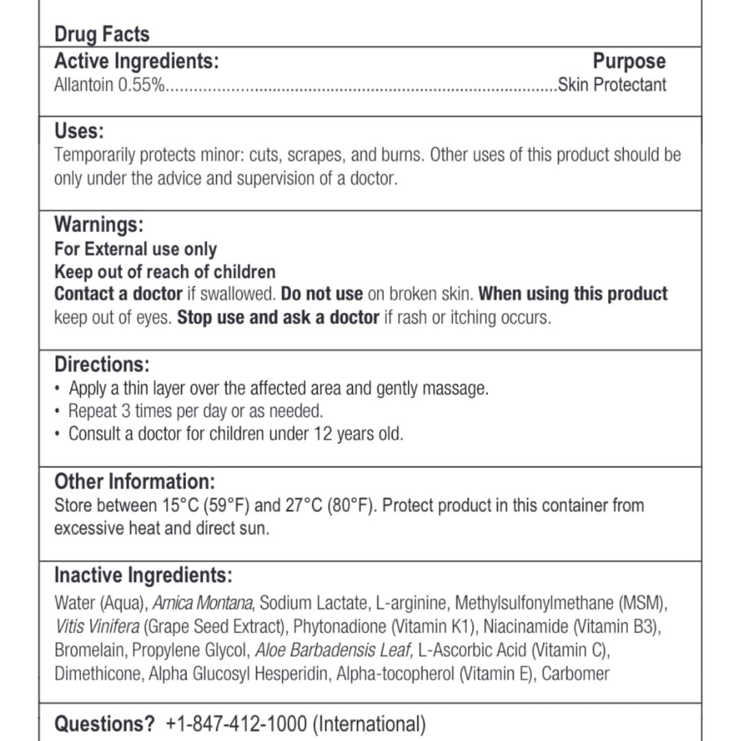 BruiseMD Topical Gel for Bruising and Swelling, 20% Arnica, Bromelain, 2% Vitamin K, 20g (0.7 fl oz) – Advanced Concentrated Bruise Treatment Formula - TrustMedUSA