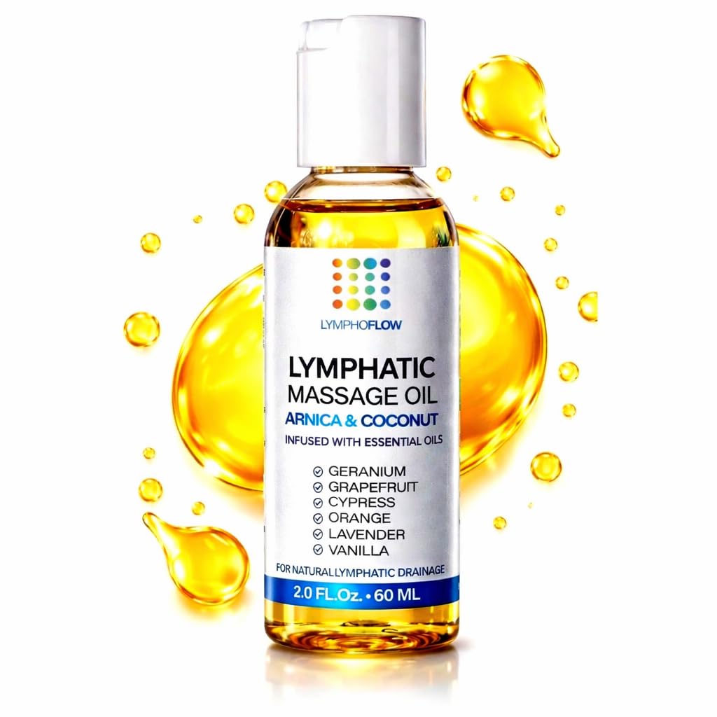 Bruizex Lymphatic Drainage Massage Oil: Arnica and Coconut Oil for Manual Lymph Drainage & Post Surgery Recovery for Liposuction, 360 Lipo, BBL,Tummy Tuck, Lymphedema, Lipedema, Lipo Foam- 2.0 oz - Maple Wellness Supplements