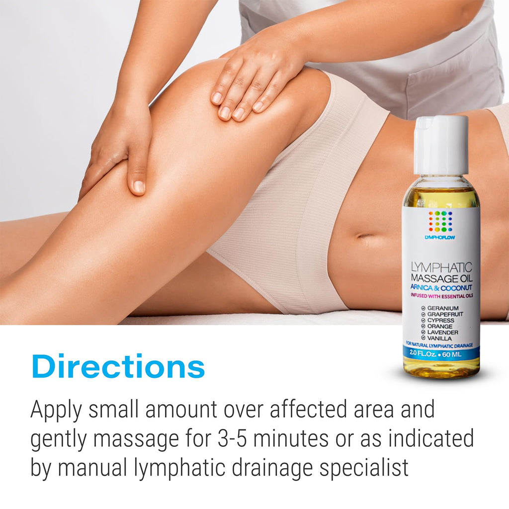 Bruizex Lymphatic Drainage Massage Oil: Arnica and Coconut Oil for Manual Lymph Drainage & Post Surgery Recovery for Liposuction, 360 Lipo, BBL,Tummy Tuck, Lymphedema, Lipedema, Lipo Foam- 2.0 oz - Maple Wellness Supplements