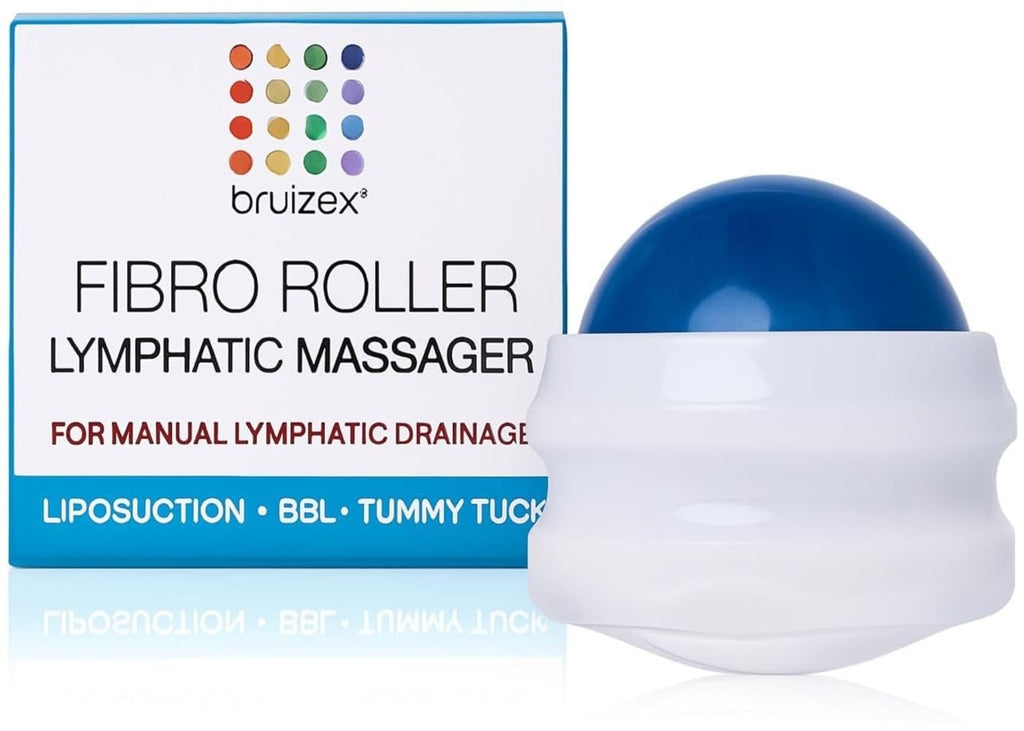 Bruizex Lymphatic Drainage Massager, Massage Roller Ball, Fibro Body Roller for Fibrosis Treatment, Liposuction, 360 Lipo, Tummy Tuck & BBL Post Surgery Recovery - Maple Wellness Supplements