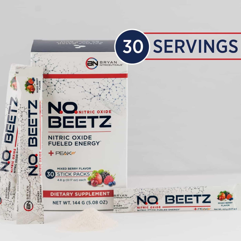 Bryan Nitriceuticals N.O. Beetz Nitric Oxide Fueled Energy Boost Supplement, Hydration & Cellular Energy Production Enhancer, Blend of Vitamins and Minerals (30 Servings) - TrustMedUSA