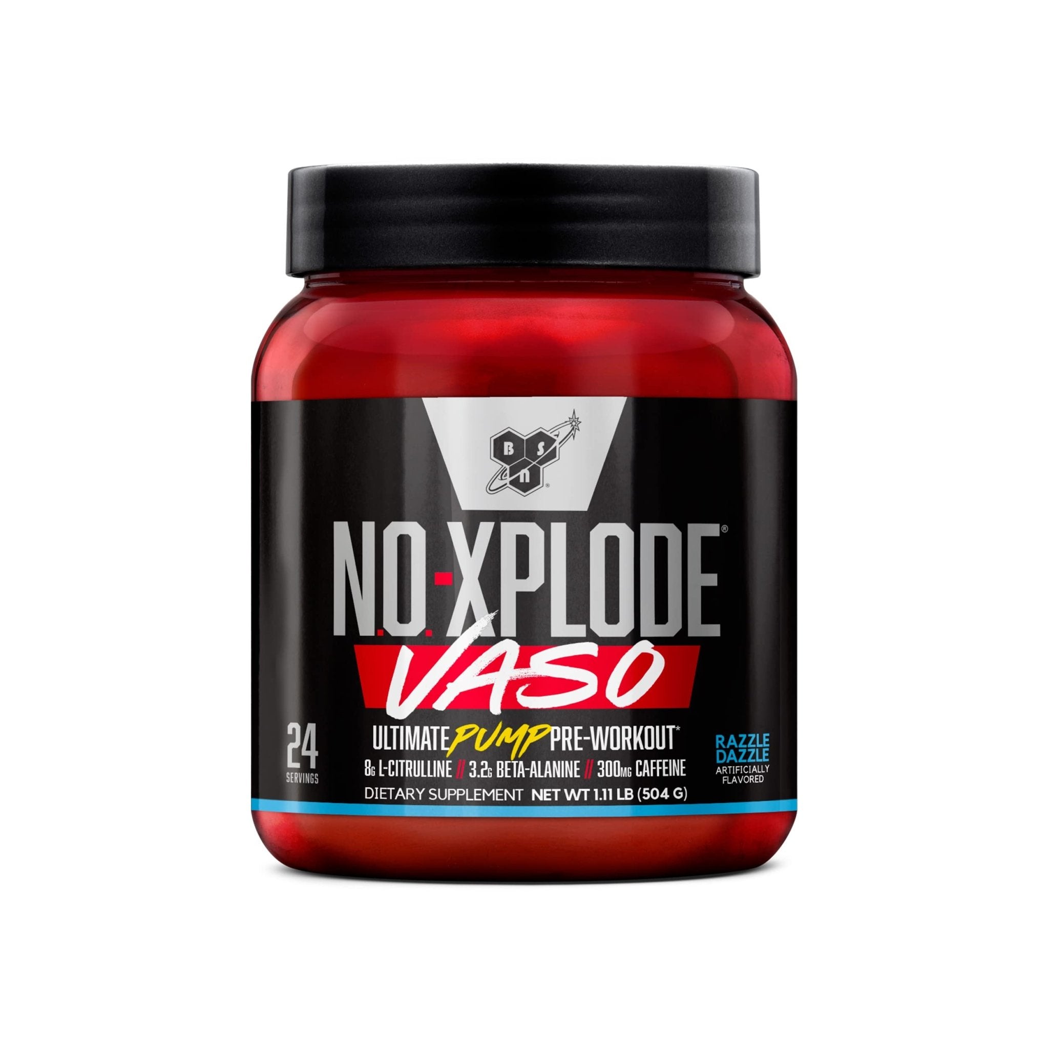 BSN N.O.-XPLODE Vaso Pre Workout Powder with 8g of L-Citrulline and 3.2g Beta-Alanine - TrustMedUSA