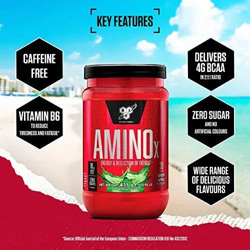 BSN Nutrition Amino X Supplement with Vitamin D, Vitamin B6 and Amino Acids, Green - TrustMedUSA