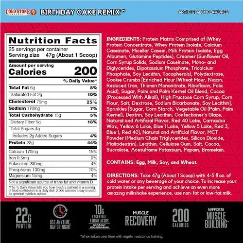 BSN Syntha-6 Whey Protein Powder, Cold Stone Creamery- Birthday Cake Remix Flavor - TrustMedUSA