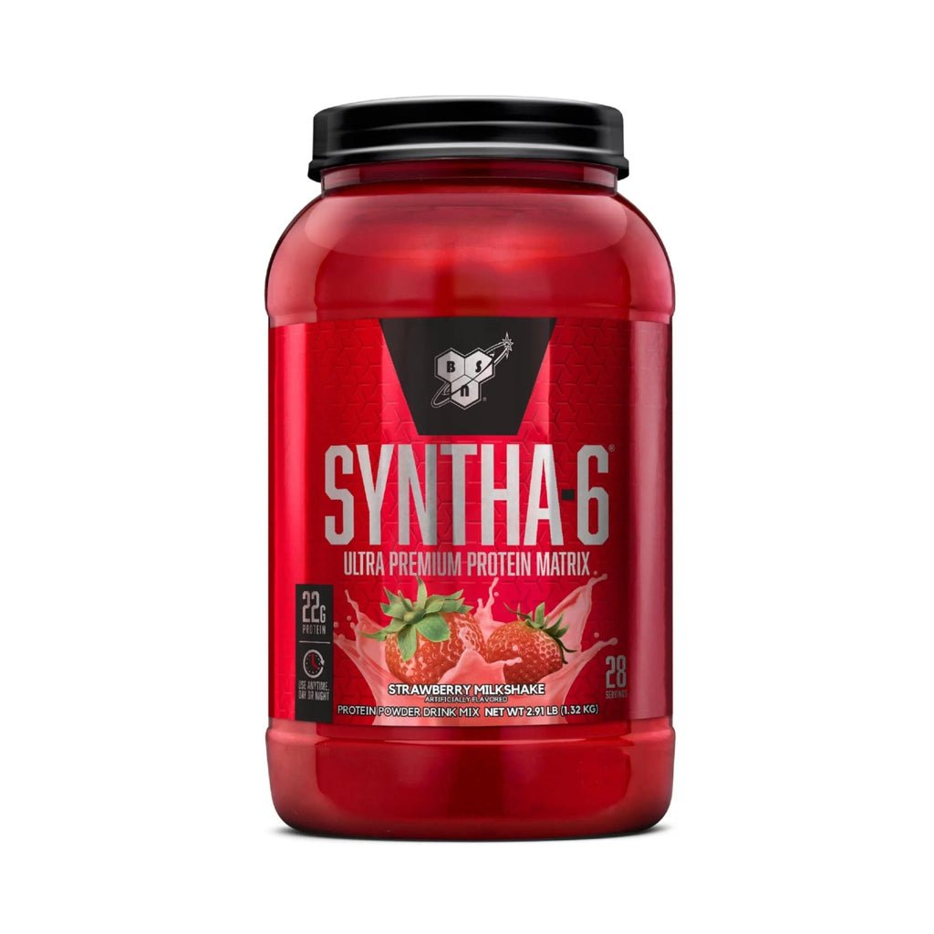 BSN SYNTHA-6 Whey Protein Powder, Strawberry Protein Powder with Micellar Casein - TrustMedUSA