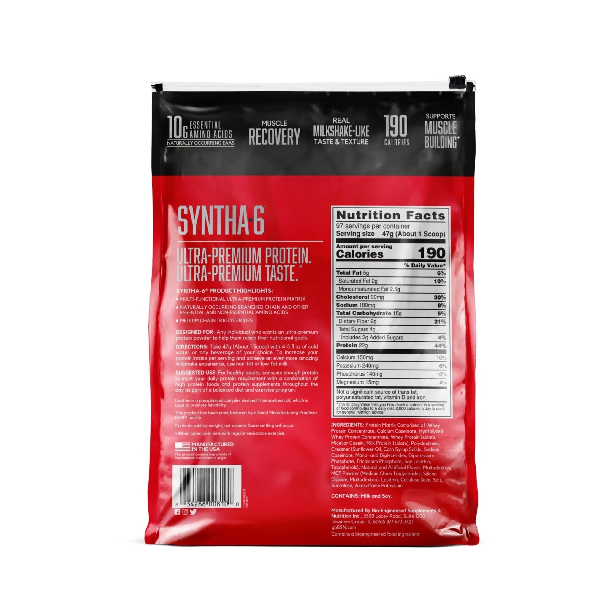 BSN SYNTHA-6 Whey Protein Powder, Vanilla Protein Powder with Micellar Casein - TrustMedUSA