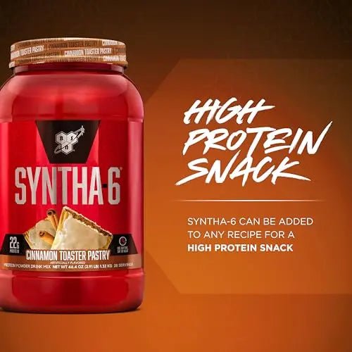 BSN SYNTHA-6 Whey Protein Powder with Micellar Casein, Milk Isolate, Cinnamon Toaster - TrustMedUSA
