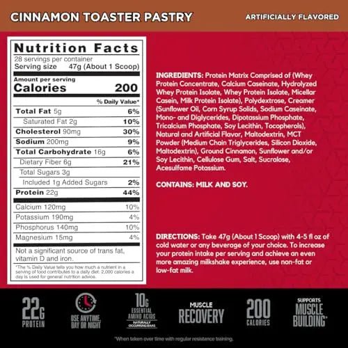 BSN SYNTHA-6 Whey Protein Powder with Micellar Casein, Milk Isolate, Cinnamon Toaster - TrustMedUSA