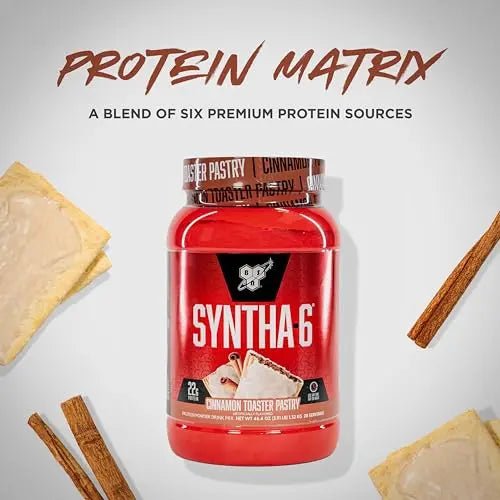 BSN SYNTHA-6 Whey Protein Powder with Micellar Casein, Milk Isolate, Cinnamon Toaster - TrustMedUSA