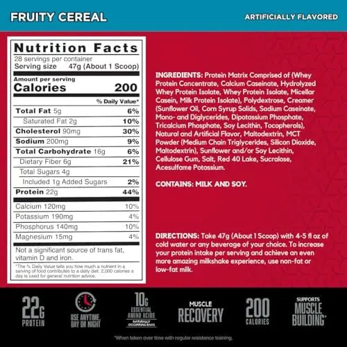 BSN SYNTHA-6 Whey Protein Powder with Micellar Casein, Milk Isolate, Fruity Cereal - TrustMedUSA