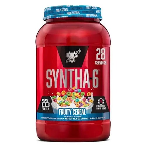 BSN SYNTHA-6 Whey Protein Powder with Micellar Casein, Milk Isolate, Fruity Cereal - TrustMedUSA