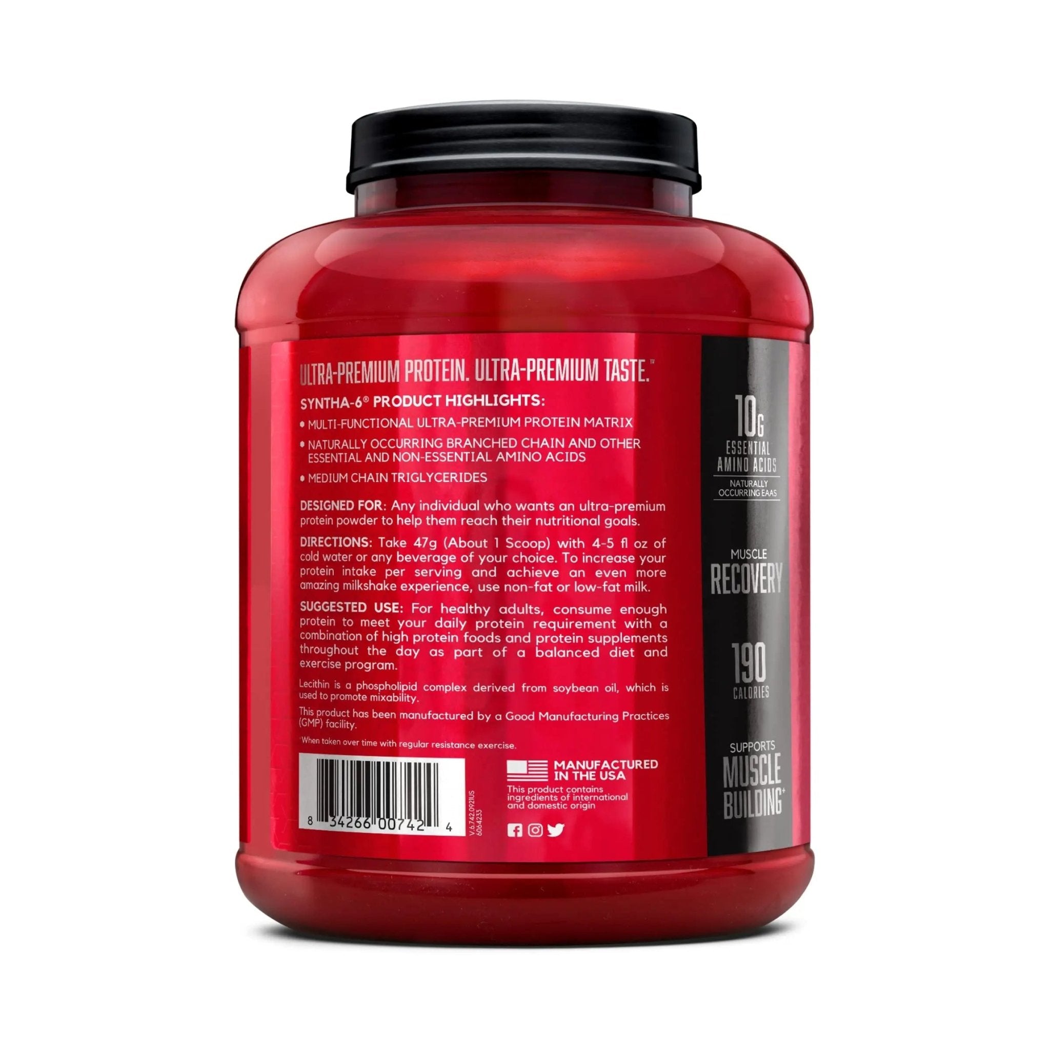BSN SYNTHA-6 Whey Protein Powder with Micellar Casein, Milk Protein Isolate, Chocolate - TrustMedUSA