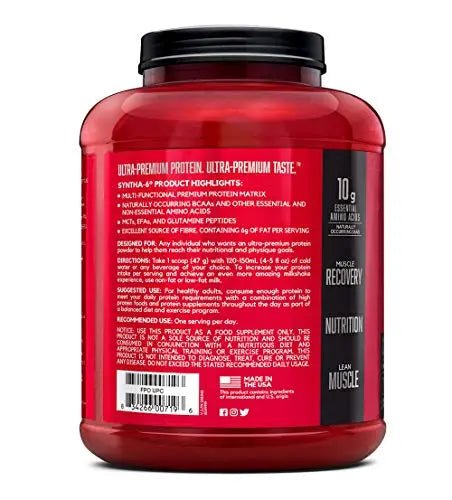 BSN SYNTHA-6 Whey Protein Powder with Micellar Casein, Milk Protein Isolate Powder - TrustMedUSA