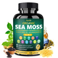 Bualle Irish Sea Moss Capsules – Organic Sea Moss, Black Seed Oil, Ashwagandha Supplements with Bladderwrack, Ginger & Burdock Root – Supports Daily Wellness, Skin & Energy – 150 Count (1 Pack) - TrustMedUSA
