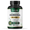 Built by Nature Moringa – 500mg Pure Moringa Leaf Extract 50:1 per Serving – High Potency Moringa Supplement – 120 Capsules - TrustMedUSA