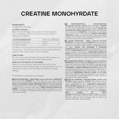 Bulk Creatine Monohydrate Powder, Unflavoured, 100 g - TrustMedUSA