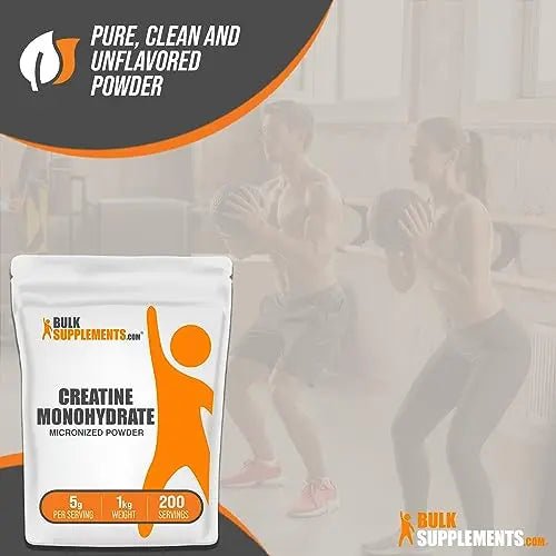 BulkSupplements Micronized Creatine Monohydrate Powder (1 kilogram) - TrustMedUSA