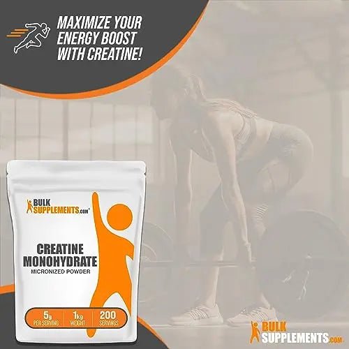 BulkSupplements Micronized Creatine Monohydrate Powder (1 kilogram) - TrustMedUSA