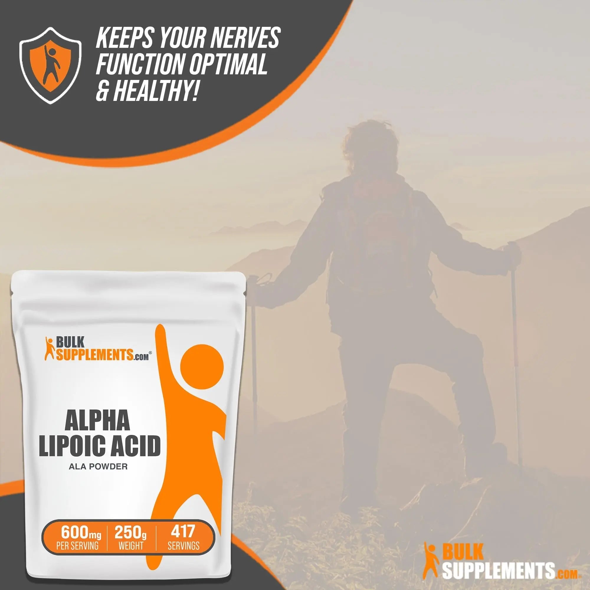 BULKSUPPLEMENTS.COM Alpha Lipoic Acid Powder - ALA Supplement, Alpha Lipoic - TrustMedUSA