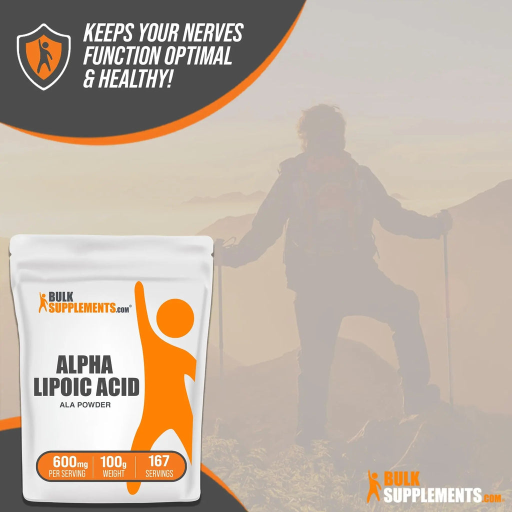BULKSUPPLEMENTS.COM Alpha Lipoic Acid Powder - ALA Supplement, Alpha Lipoic - TrustMedUSA