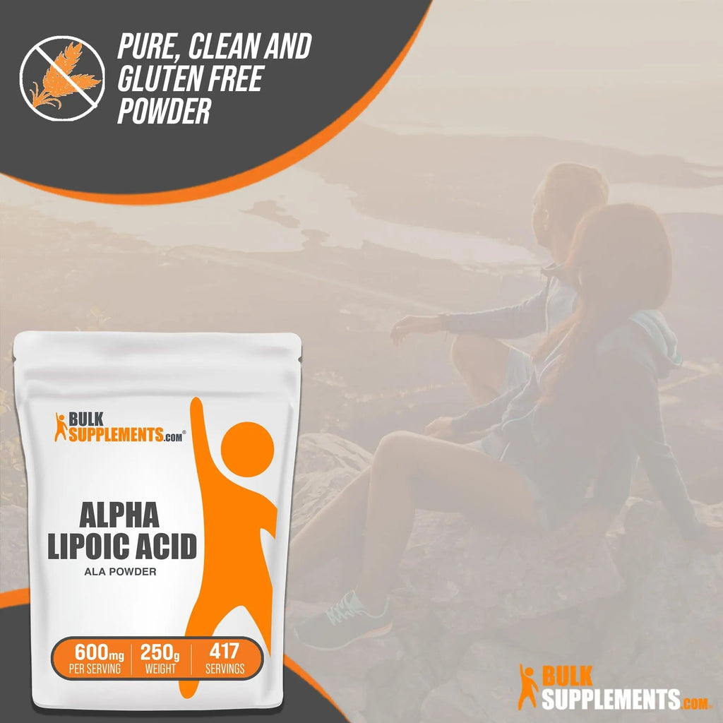 BULKSUPPLEMENTS.COM Alpha Lipoic Acid Powder - ALA Supplement, Alpha Lipoic - TrustMedUSA