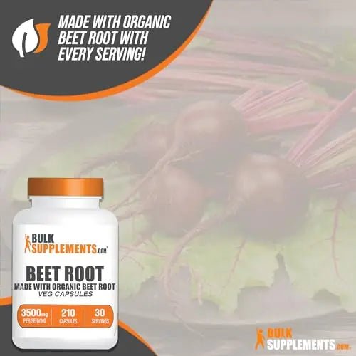 BULKSUPPLEMENTS.COM Beet Root Capsules - Beetroot Supplement, Beet Root Pills - TrustMedUSA