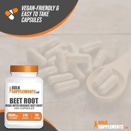 BULKSUPPLEMENTS.COM Beet Root Capsules - Beetroot Supplement, Beet Root Pills - TrustMedUSA