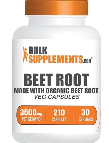 BULKSUPPLEMENTS.COM Beet Root Capsules - Beetroot Supplement, Beet Root Pills - TrustMedUSA