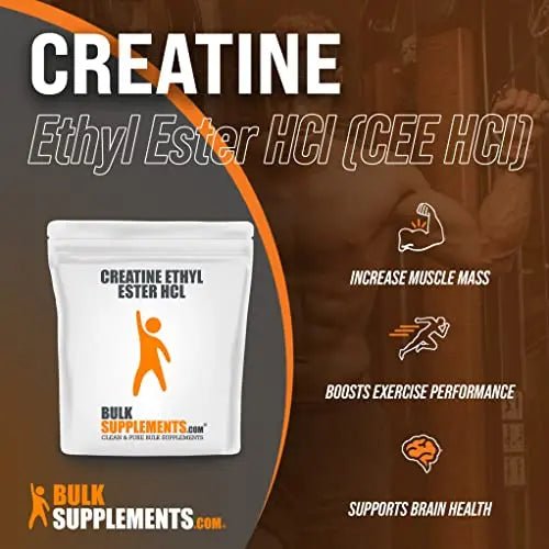 BULKSUPPLEMENTS.COM Creatine Ethyl Ester HCl Powder - Creatine Pre Workout Powder - TrustMedUSA