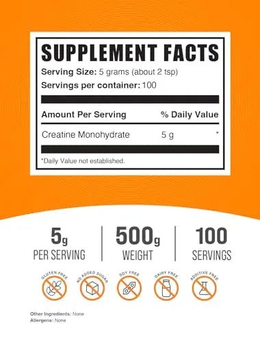 BULKSUPPLEMENTS.COM Creatine Monohydrate Powder - Creatine Supplement - TrustMedUSA