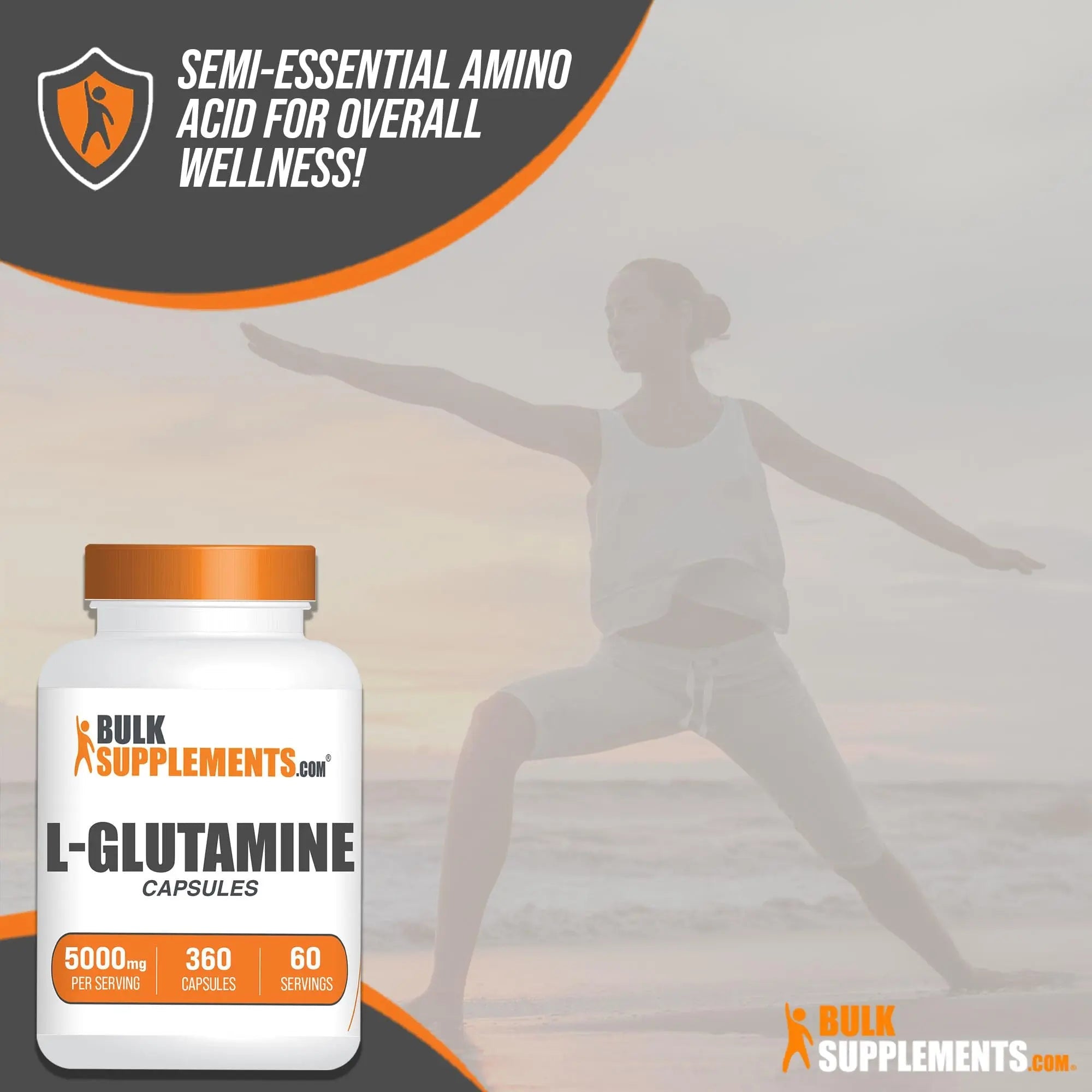 BULKSUPPLEMENTS.COM L-Glutamine Capsules - Glutamine Supplement, L Glutamine - TrustMedUSA