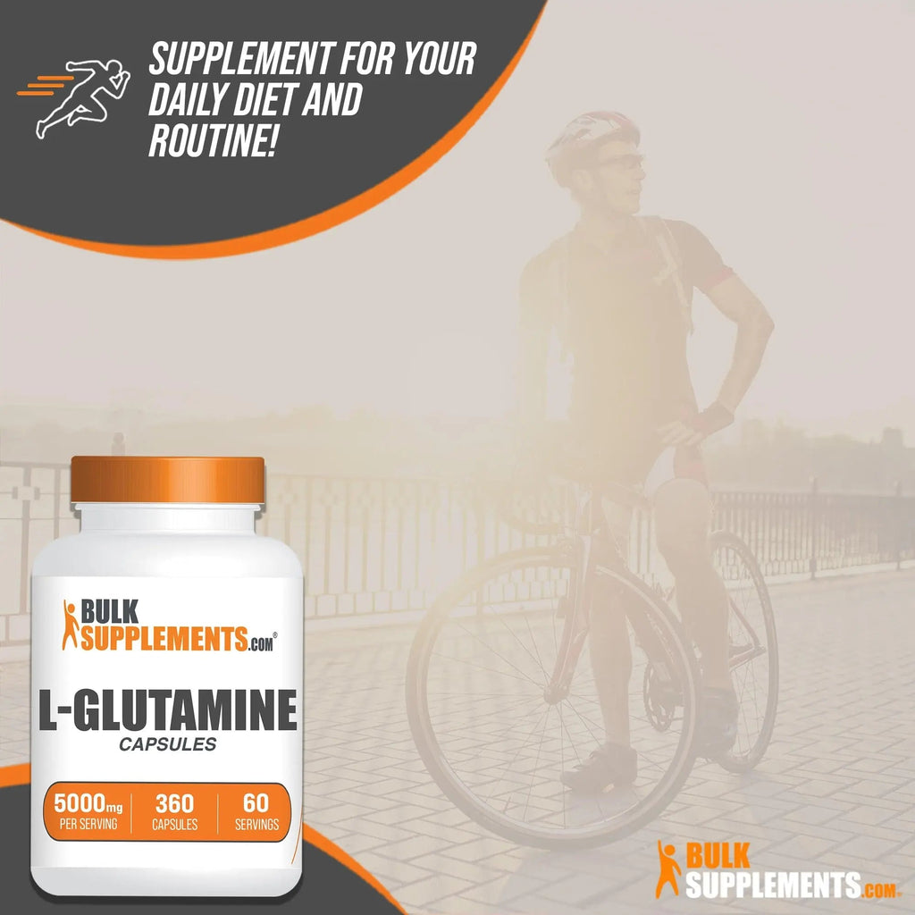 BULKSUPPLEMENTS.COM L-Glutamine Capsules - Glutamine Supplement, L Glutamine - TrustMedUSA