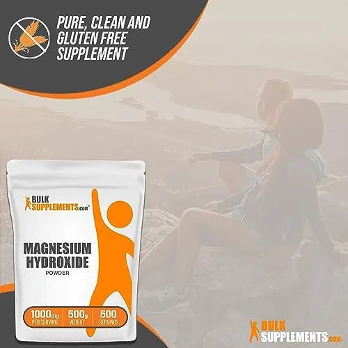 BulkSupplements.com Magnesium Hydroxide Powder - Magnesium Supplement - TrustMedUSA